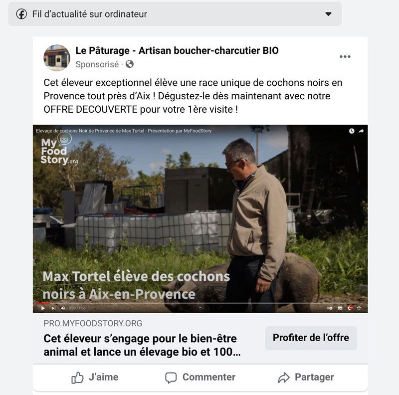 Publicité Facebook Ad