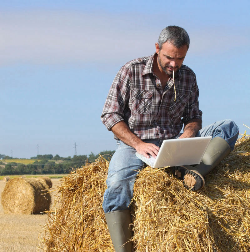 Agriculteur en manque d'inspiration pour rédiger ses contenus